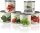 MacFlowers® Blumen in der Dose Geschenk Set Cherry Tomato - Basilico