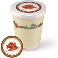 MacFlowers® Extragifts Blumen im Becher to Grow - Chili/Peperoni