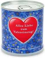 Blumengrüße aus der Dose - Valentinstag Herz...