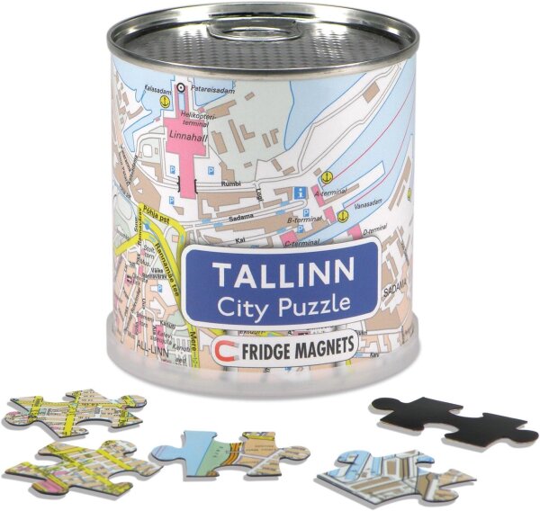 Extragoods City Puzzle Magnets - Tallinn